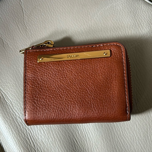 Fossil Handbags - Fossil Brown Leather Wallet